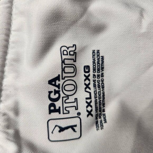 PGA Tour v neck pullover pockets zip off sleeves light grey XXL - Picture 6 of 7